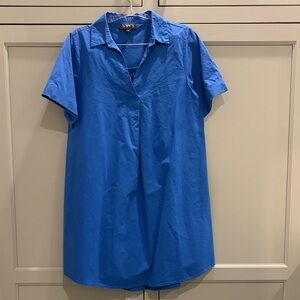 SSYS Royal Blue Collared Poplin Dress